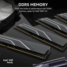 DDR5 RAM 32GB (2x16GB) CL42 6000MHz，超频台式机游戏内存，兼容英特尔 XMP 3.0 和 AMD Expo，Micron 出品的 RAM –Reletech DDR5 Ultra - 灰色 - 查看 4