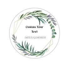 100 PCS Custom Multiple Use Round Stickers, Printed Favor Stickers, Personalized Stickers For Wedding Party, Anniversary - Pattern 1 - View 8