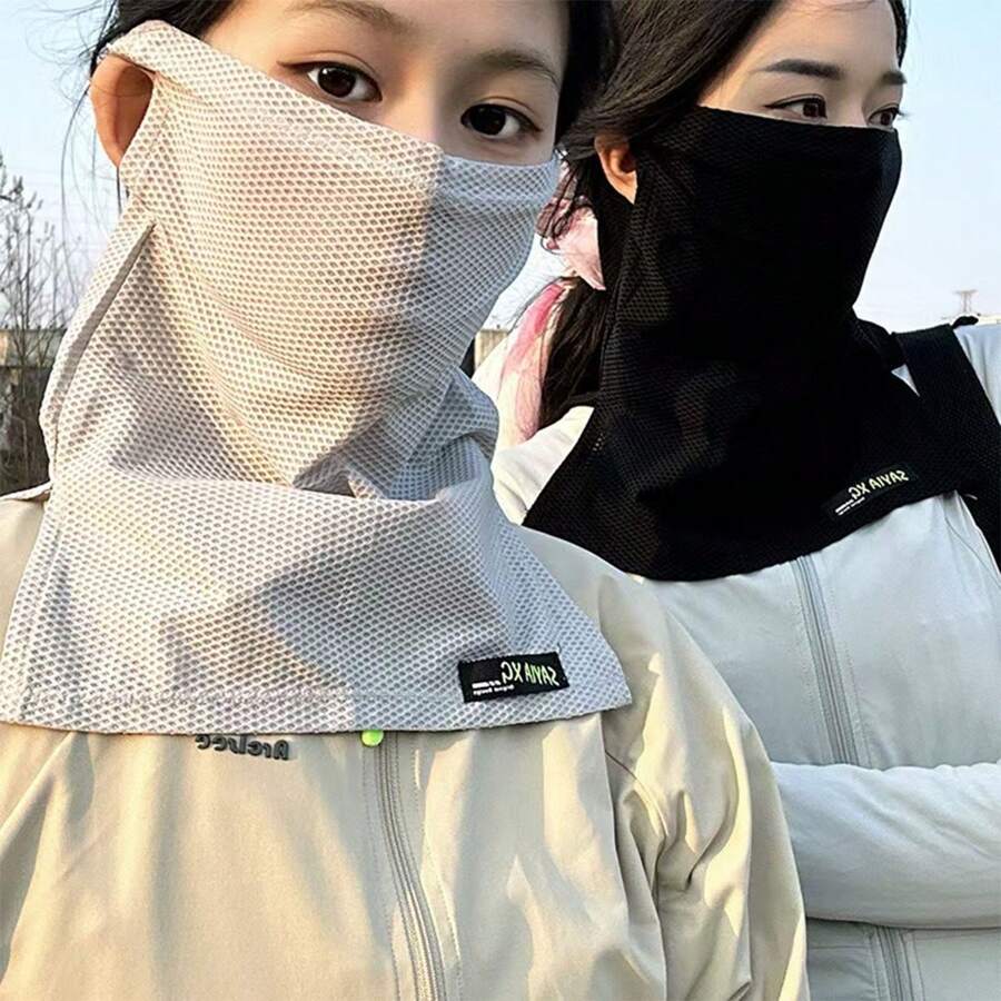 1 件女式轻质冰丝透气面罩颈套，适合夏季户外、休闲、旅行 - 多色 - 查看 1
