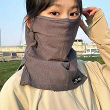 1 件女式轻质冰丝透气面罩颈套，适合夏季户外、休闲、旅行 - 多色 - 查看 8
