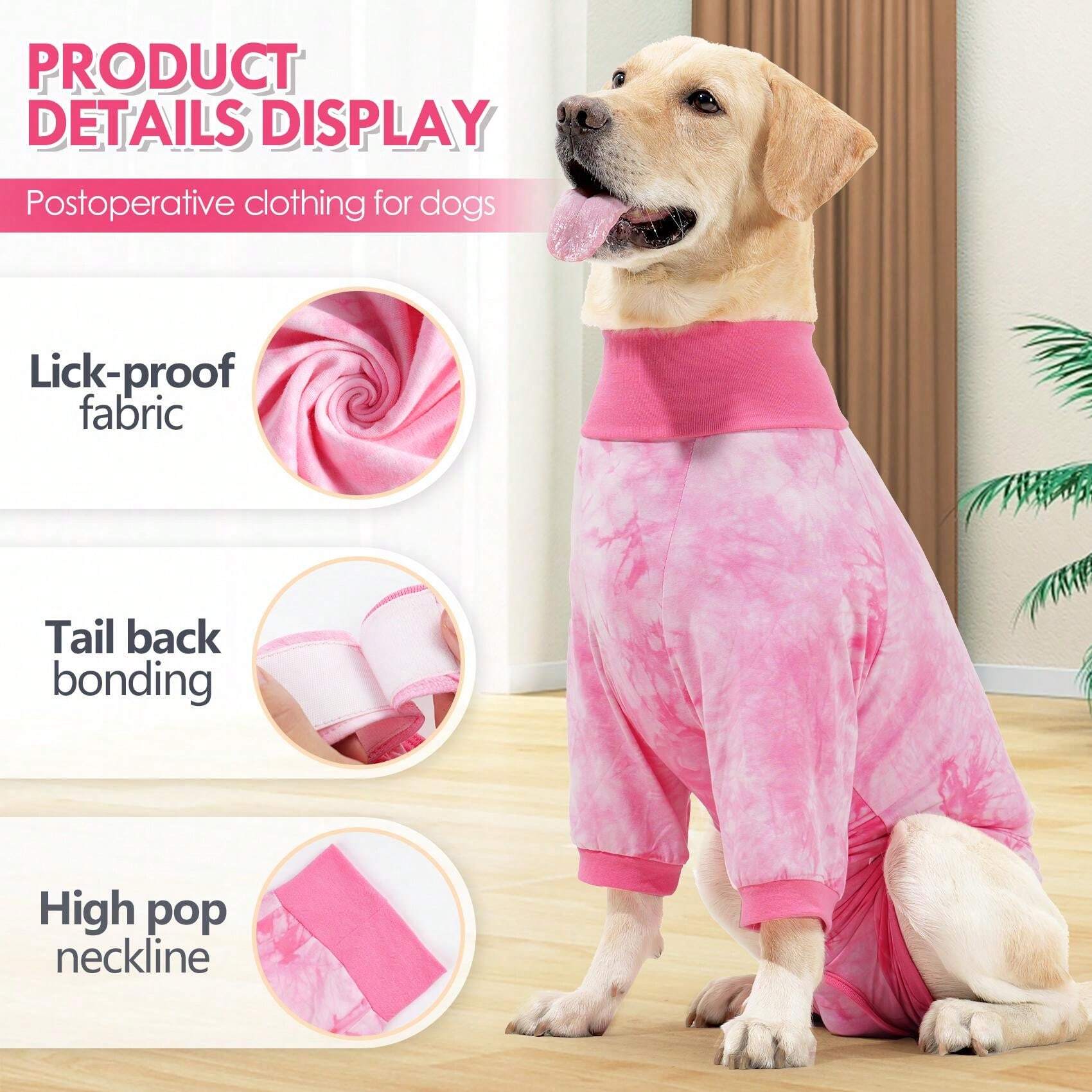 Dog Recovery Suit Abdominal Wound Puppy Surgical Clothes Post-Operative ...