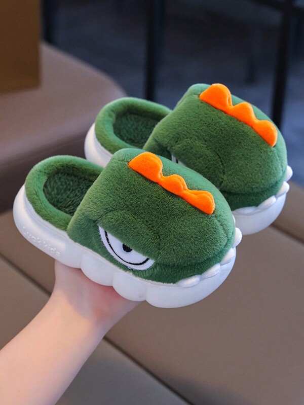 1 par de zapatillas con forma de dinosaurio para niños, zapatos cómodos antideslizantes para interiores y exteriores para niños y niñas
