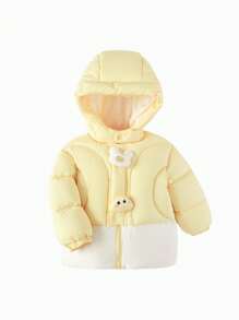 Balabala Baby Down Jacket Fashionable Colorblock Short Winter 2024 Outerwear