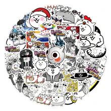 50Pcs Battle Cats Adesivos, Battle Cats Adesivos de Vinil para Laptop Garrafa de Água Pára-choques Bagagem Computador Skate. Presente Para Adultos Crianças Meninas Adolescentes - Multicolorido - Ver 4