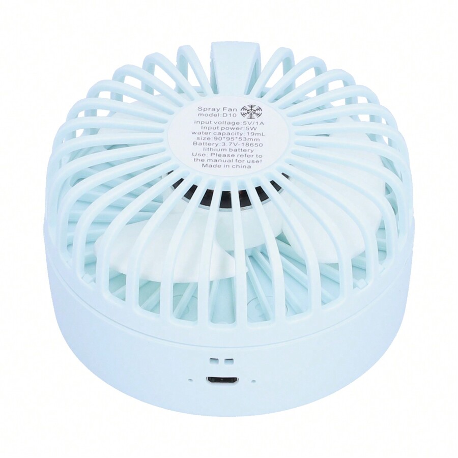 Hand Fans Water Spray Portable USB Rechargeable Pocket Fan For Office S