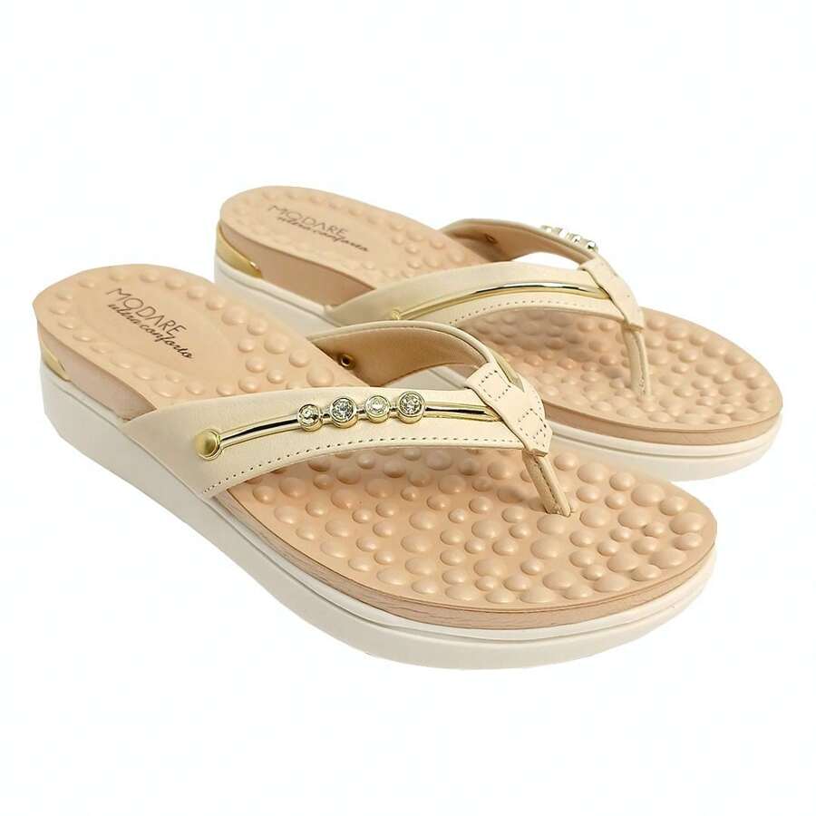 Women's Anabela Comfort Modare Flip Flops 7151115 - 裸體 - 查看 1