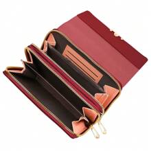 New Large Capacity Women Wallet, Multi-Slot Shoulder/Crossbody Bag, Long Wallet Clutch With Phone Pouch, Suitable For Daily Use, Back To School Gift, Teacher/Student Gift, Birthday Gift - Burgundy - View 3