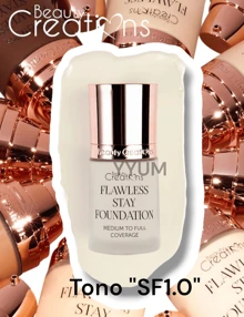 Flawless Stay Base Liquida Base maquillaje Foundation Beauty Creations ORIGINAL