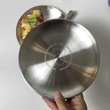 [Gấu] Khay kim loại thép không gỉ phong cách Hàn Quốc, Đĩa tráng miệng lan truyền, Đĩa phẳng tròn dày - Xám - Xem 4