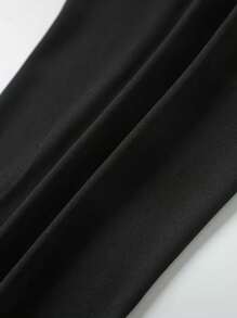 1 pieza Suéter de capa base de invierno de manga larga y forro térmico para hombre - Resistente al viento y cálido, muy elástico, indispensable para el invierno de manga larga