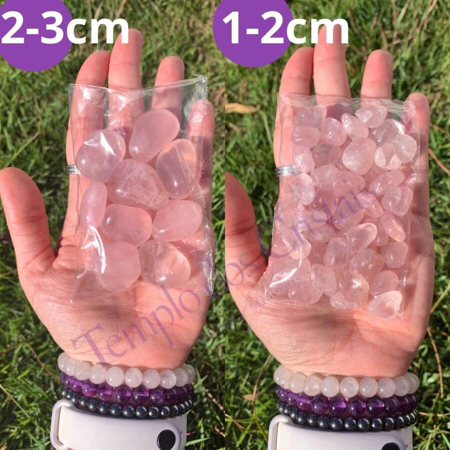 Tumbled Stone 100g - Wholesale Natural Crystal Tumbled Stone - 玫瑰石英 - 查看 1