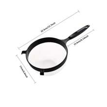 1 件优质手摇面粉筛 - 用于高效烘焙蛋糕、糕点、馅饼、纸杯蛋糕和甜点的筛子 - 耐用的滤网，配有易转动的手柄，是家庭烘焙师必备的厨房烘焙工具和小工具 - 黑色 - 查看 3