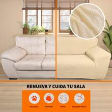 CUBRE SALAS ELASTICO FIT 3 PIEZAS - Beis - Ver 3