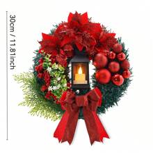 1 Pc Novos Enfeites de Natal Cena Decoração Adereços Jesus Guirlanda de Natal Porta Pendurada, Enviar Amigos, Enviar Presentes para a Família