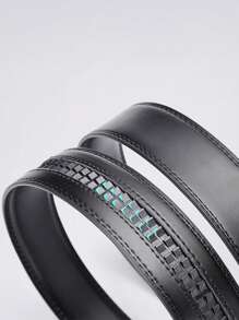 1 条几何图案休闲商务 PU 皮带，百搭简约时尚皮带，适合作为送给男朋友或长辈的礼物 - 彩色 - 查看 9