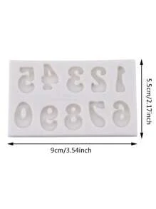 Bộ 3 khuôn silicon hình chữ cái và số, khuôn kẹo sô cô la hình chữ cái và số hoạt hình 3D, thích hợp để trang trí bánh DIY, làm bánh, dụng cụ nhà bếp, đồ dùng nhà bếp gia đình. - Nhiều màu - Xem 12