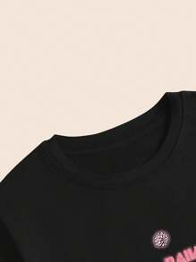 Cartoon T-Shirt Cotton Cute Animal Style Babylook T-Shirt Printed Comfort Premium Soft Breathable Elegant - Vì vậy - Xem 4