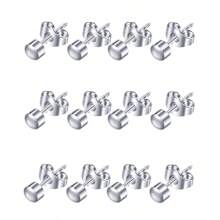 6 perechi de cercei din oțel placat cu aur pentru piercing la ureche, piatră de naștere, CZ, cercei, cercei, bijuterii pentru corp pentru cartilajul tragus