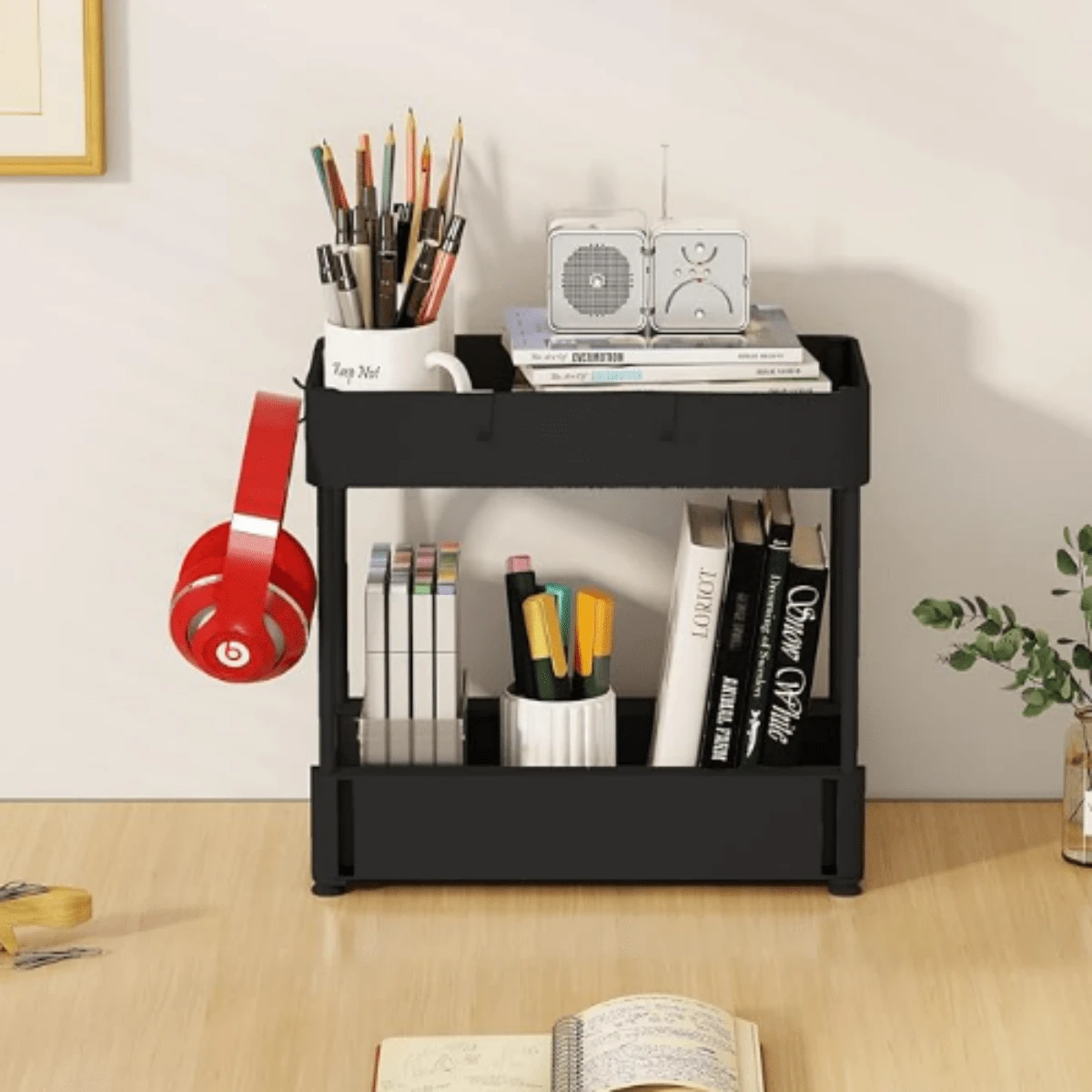 Estante de Escritorio para mesas LINMEX - Negro - Ver 1