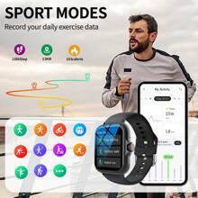 Smart Watch With Multiple Sports Modes, Bluetooth Wireless Calling, Weather Forecast, Compatible With Android And Ios - Silver - View 5