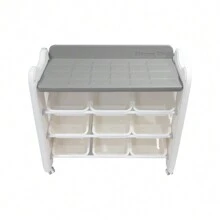 Montessori Toy Organizer Bookcase And Shelf - White - View 7