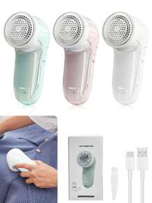 Electric Hair Removal Ball Machine, Portable Electric Fabric Shaver Lint Remover Ball, Electric Fabric Hair Remover, Usb Rechargeable 500mah Hairball Trimmer, Household Clothes Sweater Shaver
