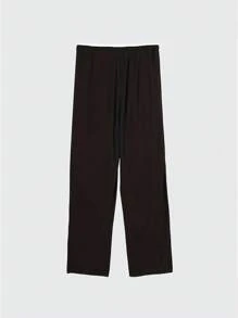 2 Stück/Packung Herren Lässig Freizeithosen, einfaches Design Lange Hosen geeignet für Frühling, Sommer, Herbst, Große Größen