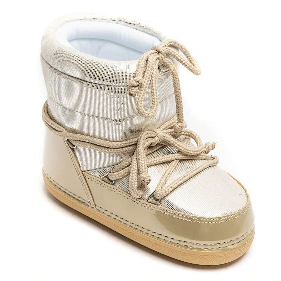 Women's Ski Boots – Warm, Comfortable Winter Boots - Gold - View 1