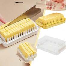 Butter Slicer Cutter Butter Container Holder Stick Butter Container Dish With Lid For Fridge Easy Cutting Kitchen Butter Storage - Cheese Storage Box - View 8