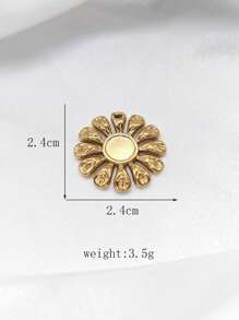 1pc Stainless Steel INS Style Classic Chic Versatile Hollow Pendant, DIY Jewelry Accessory - Hip Hop - View 9