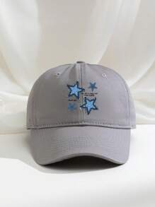 1 chiếc mũ bóng chày in hình ngôi sao năm cánh, mũ chơi golf thoáng khí có thể điều chỉnh, phù hợp cho cả nam và nữ, mũ chống nắng vành cong thời trang, mũ che nắng Y2K cho cặp đôi, sử dụng ngoài trời trong mọi mùa - in - Xem 20