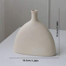 1 件塑料花瓶装饰品客厅入口电视餐厅台面，插花装置艺术装饰，圣诞节万圣节派对装饰用品，母亲节开斋节礼物 - 白色 - 查看 15