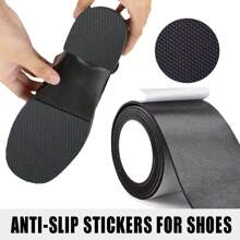 Assorted Style Silent Anti-Friction Shoe Sole Non-Slip Adhesive Mesh Tape Heel & Forefoot Patch For Shoe Repair,Shoe,Spring Summer Picks,Brides Maid Gifts,Room,Bedroom Decor,Beach,Travel,For Men,For Women,Vacation - Black - View 4
