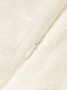 Balabala 2024秋季新款中国风女童A字薄纱连衣裙 - 白色 - 查看 7