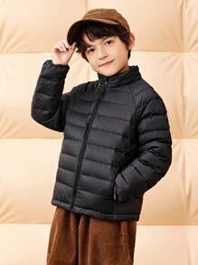 mini bala Windproof Stand Collar Down Jacket For Boys, Girls, And Families Warm Baby Collection