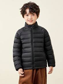 mini bala Windproof Stand Collar Down Jacket For Boys, Girls, And Families Warm Baby Collection