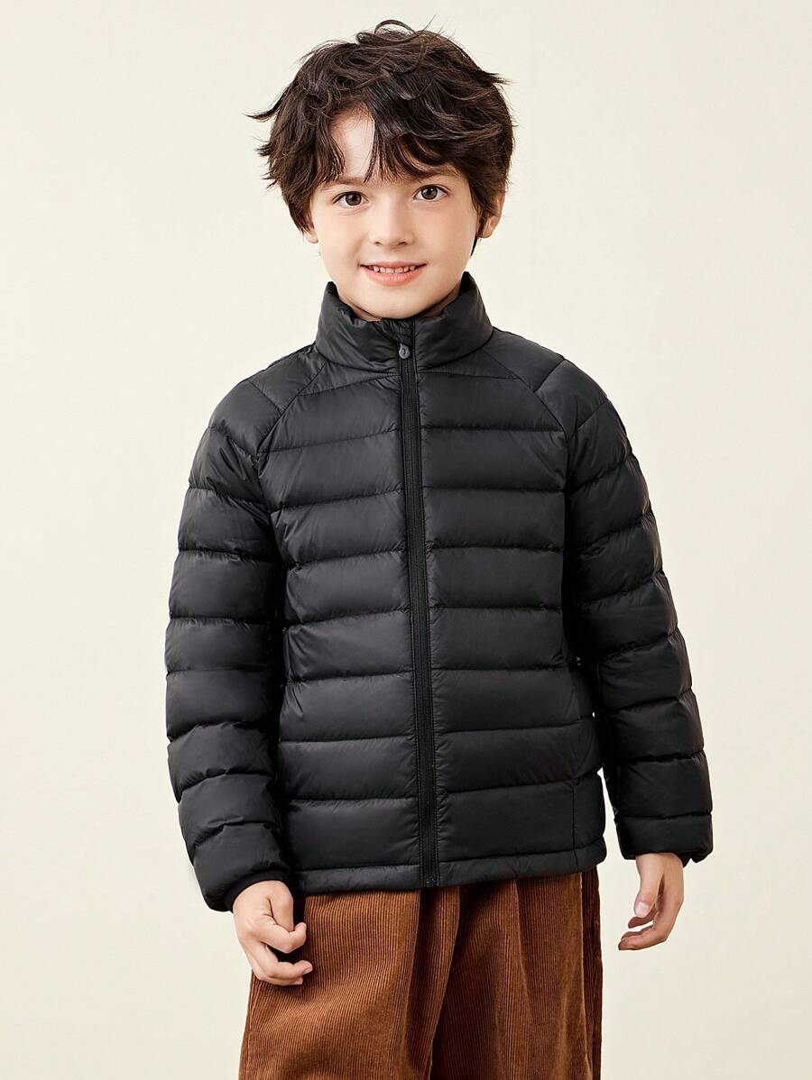 mini bala Windproof Stand Collar Down Jacket For Boys, Girls, And Families Warm Baby Collection