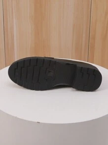 Women's Flat Loafers Slip-On Comfortable Versatile Classic Oxfords - Black - View 9