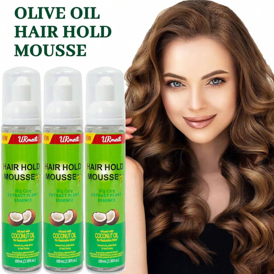 Olive Oil Enriched Hair Hold Mousse LongLasting, AntiFrizz