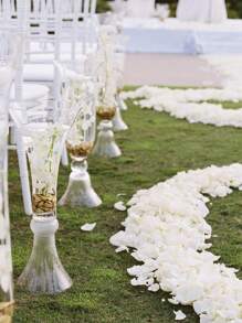 100 cái/500 cái Ngày lễ tình nhân Cánh hoa nhân tạo cưới Confetti, Trang trí tiệc cưới, Ngày lễ tình nhân, Quà tặng - Đỏ - Xem 8