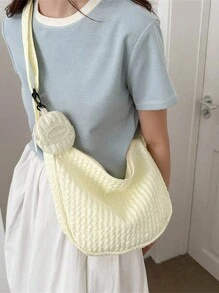 1 chiếc túi đeo chéo đơn giản, giản dị, thời trang mới, thích hợp cho hoạt động ngoài trời, đi làm hàng ngày, du lịch và các dịp khác - Nhiều màu - Xem 9