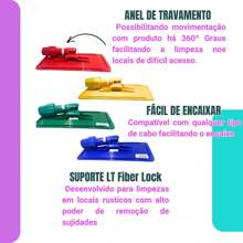 LT Fiber Lock Floor And Tile Cleaner Support - 綠色 - 查看 4