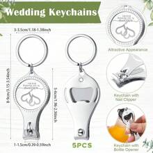 Elegant Wedding Gift Set 5/10 Set Multipurpose Nail Clipper Set With White Organza Bag - For Guests, Men, Women - Perfect For All Seasons
