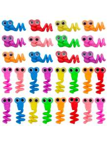 30 đồ trang trí bút hoạt hình dễ thương, nhiều màu sắc pha trộn, đầu bút quái vật mắt to vui nhộn, nắp bút - Nhiều màu - Xem 7