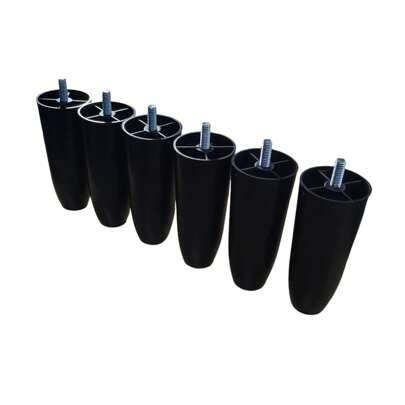 Pés Para Cama Box Casal Kit 6 Pés 12 Cm Plastico Pezinho Para Cama