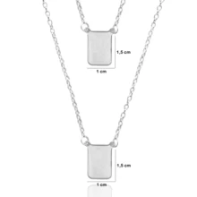 Vasco Football Club Stainless Steel Scapular Necklace - 銀色 - 查看 2