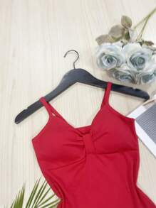 Women Tank Tops & Camis - Đỏ - Xem 3