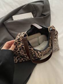 Túi đeo vai nữ đa năng họa tiết da báo sang trọng mới về - màu nâu - Xem 8