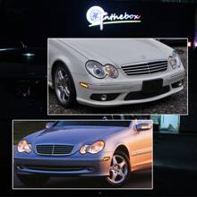 2pcs Smoked/Clear LED Amber/White Side Marker Light For Mercedes Benz W203 C-Class C200 300 2001-2007 - Ánh sáng hổ phách ống kính hun khói - Xem 8