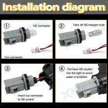 2pcs Smoked/Clear LED Amber/White Side Marker Light For Mercedes Benz W203 C-Class C200 300 2001-2007 - Ánh sáng hổ phách ống kính hun khói - Xem 5